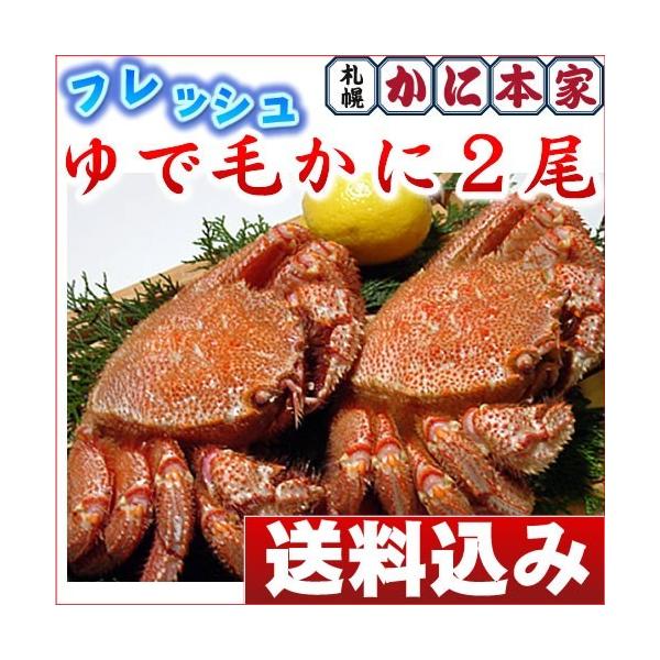 フレッシュゆで毛かに（中）2尾[代引不可]