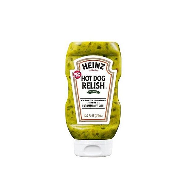 ハインツのイエローマスタードとザクザク食感のレリッシュが一体となった商品。ホットドッグ・バーガーはもちろん、様々な料理の隠し味としてもお使いいただけます。内容量：４００ｇ【普通便】