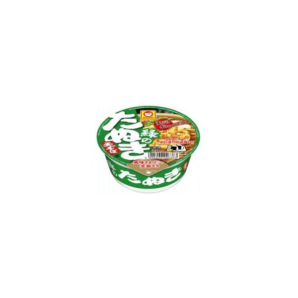 東洋水産 マルちゃん 緑のまめたぬき天そば(西向け)1箱12食 : 食品の