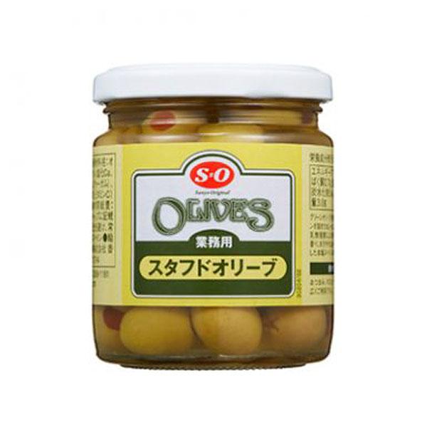 種を抜いて赤ピーマンのペーストを詰めた、おしゃれなオリーブです。オードブルなどに最適です。内容量：３３０ｇ瓶詰【普通便】