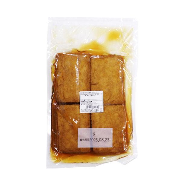 横に長い長方形サイズの味付揚げです。サイズは８０×１２０ｍｍです。内容量：２０枚入【冷蔵便】