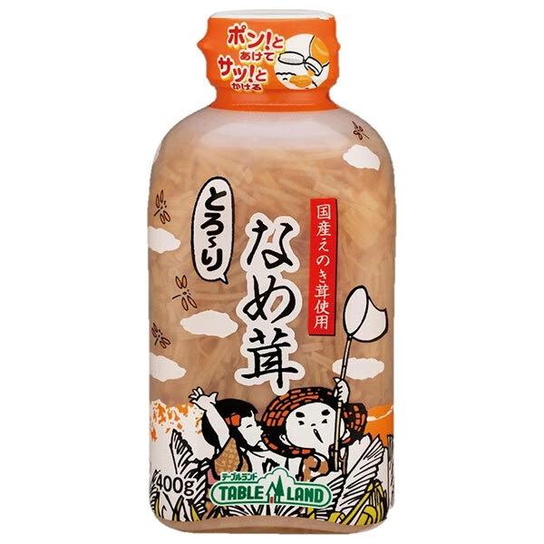 スプーン等を使わずに、片手で中身が簡単に取り出せる便利なボトル入りのなめ茸です。フタをあけたら、さっとお料理に使えるので、手軽になめ茸をお楽しみいただけます。従来のビン詰め製品よりも軽く、持ち運びや使いやすさがアップしました。内容量：４００...