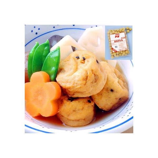 丸大豆から作った一口サイズのまるいがんもです。お好みのだし汁と一緒に煮込んでください。