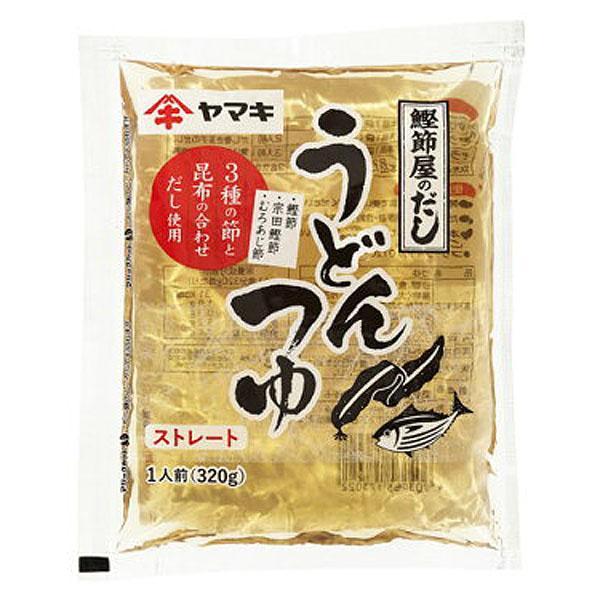 関西風うどんつゆ（ストレートタイプ）です。三種の節（カツオ・宗田鰹・むろあじ）と昆布の合わせだしをベースに黄金色の関西風うどんだしに仕上げました。かけうどん、雑煮、雑炊、炊き込みごはん等にご利用ください。使いきりタイプですので、開封後はかな...