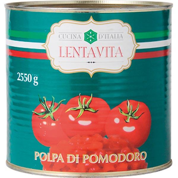 ジェフダ LENTAVITA トマト缶 ダイストマト 缶詰 1号缶 2550g ジェフダ LENTAVITA トマト缶 ダイストマト 缶詰 1号缶 2550g