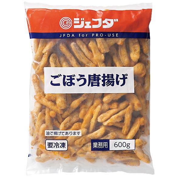 皮付きごぼうを使ったカリッとした食感の唐揚げ。ごぼうの風味を残すため、皮を残したまま長さ約６ｃｍのスティック状にカットし、しょう油、チキンエキス、香辛料で味付けをした衣をつけて、油ちょうした商品です。ごぼうはシャキッと、衣はサクッとした少し...