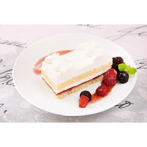 フレッシュフルーツを乗せれば簡単にショートケーキができる、フリーカットケーキです！シャンティと苺ジャムをプレーンスポンジでサンドし、表面にもシャンティをたっぷりと絞ったケーキです。お好みの大きさにカットしてからお召し上がりください。内容量：...