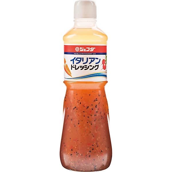 数種のスパイスをブレンドしたドレッシングです。スパイシーな味わいのドレッシングでローストビーフ、シーフードなどを使ったサラダにもよく合う「イタリアン」。人気のあるオイル＆ビネガーのスパイシードレッシングです。　内容量：１Ｌ　【普通便】