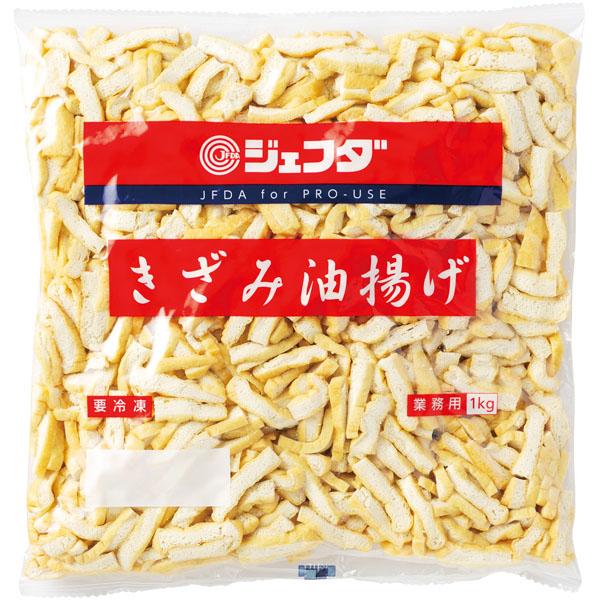 油揚げを使いやすい大きさにカットし、冷凍しました。味噌汁や煮物の具材など、そのまま使える便利な製品です。また、冷凍で長期間の保存が可能です。内容量：１ｋｇ【冷凍】