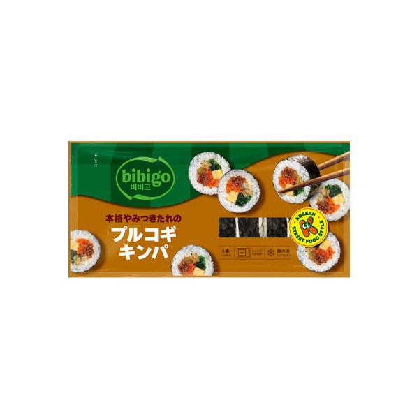 本場韓国産のプルコギたれを使用。食べやすく味付けした野菜と、ごま油の風味が効いたごはんを、おいしくて歯切れの良い韓国産の焼きのりで包みました。内容量：２５０ｇ／一回の配送料で数量１８までお届け可能です【冷凍便】