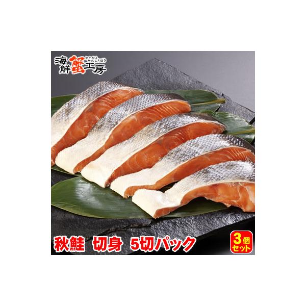 秋鮭 切り身 5切入り 3個セット 秋鮭 秋さけ 秋サケ 北海道 グルメ ギフト 御祝 御礼 内祝 誕生日祝 ポイント利用 爆買