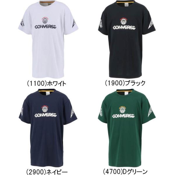 ※店頭在庫品■メーカーコンバース（CONVERSE）■品番CB411355■品名バスケット ジュニア用 プリント Tシャツ■カラー(1100)ホワイト(1900)ブラック(2900)ネイビー(4700)Dグリーン■サイズ(130)身長125...