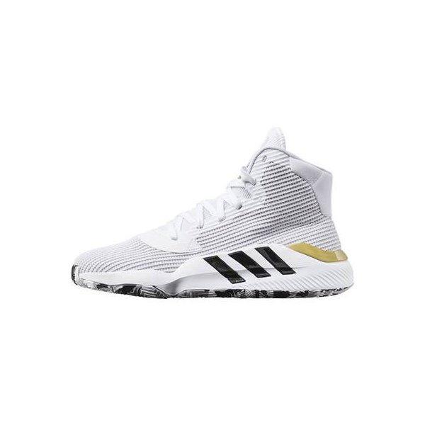 アディダス バッシュ バッシュ シューズ Pro Bounce 2019 Ef8787 ランニングホワイト コアブラック ゴールドメット シューズ バスケット シューズ ミニバス Adidas Ef8787 カニエスポーツ