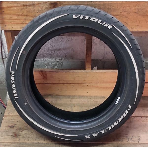 ノーマル タイヤ ホワイトレター 1本 2023年製 155/65R14 75S VITOUR