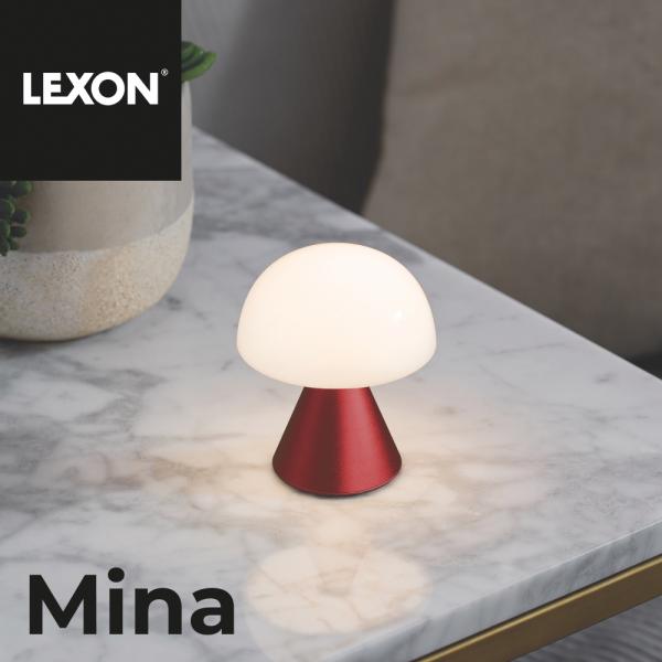 LEXON ポータブル LEDランプ Mina DARK RED