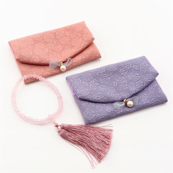 ふくれ織り生地とパールモチーフがノーブル・サイズ (PKG)：約W185 x D10 x H125 mm・サイズ (本体)：約W170 x D10 x H110 mm0・生地 (表)：ポリエステル 100% (裏)：ポリエステル 100%■...