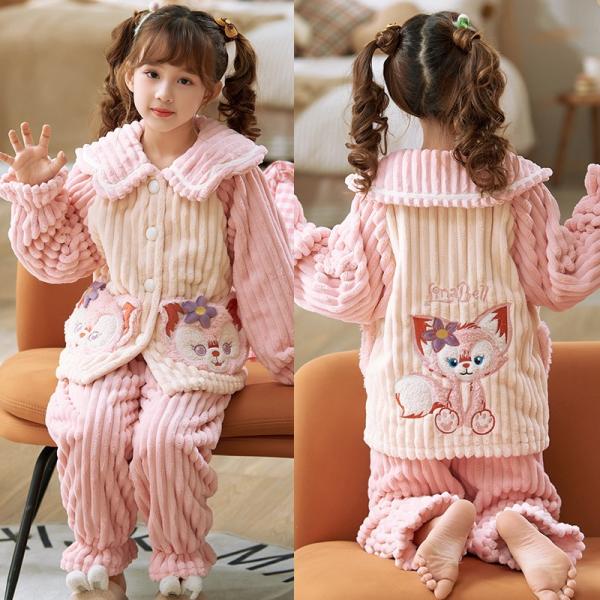 ■商品説明＼寒い季節にぴったり！／◎柔らかくお肌に優しい素材を使用したルームウェア◎厚手でふわふわもこもこ着心地が良く、上下セットで防寒対策もバッチリ★キーワード:モコモコ 上下セット こども ふわもこ かわいい 秋冬 春 秋 子供 暖かい...