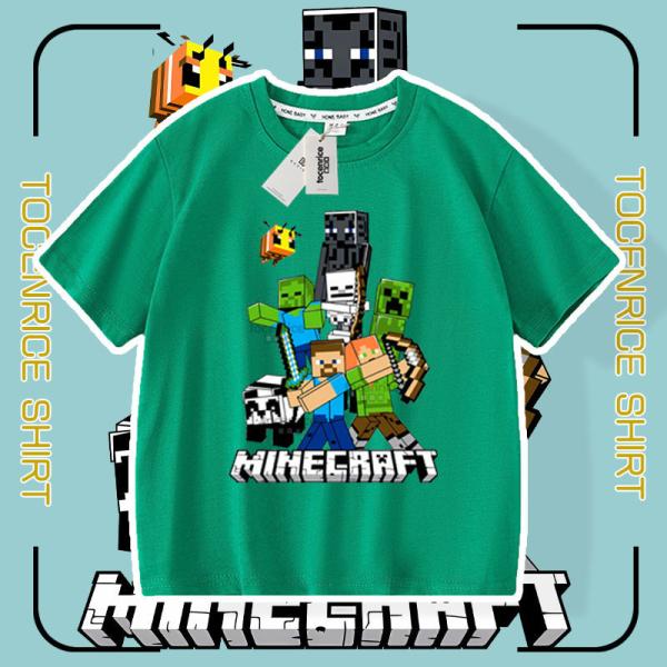 Minecraft マインクラフト 男の子 女の子 Tシャツ キッズ お揃い ペア 半袖シャツ 服 tシャツ 子ども服 小学生 カットソー ギフト ゆったり ルームウェア