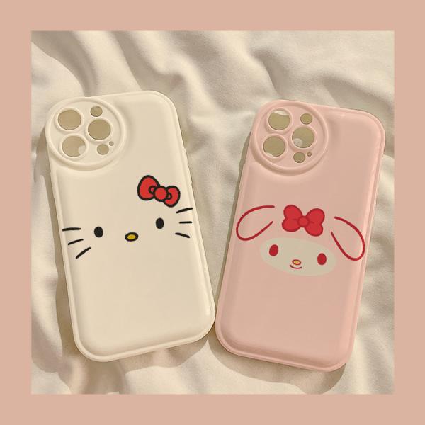 Hello Kitty ハローキティ iphone16 スマホケース ピンク ホワイト