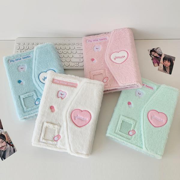 シール帳 A5 バインダー A5サイズ シールバインダー a5シール帳 大きめシール帳 シール収納 もふもふ ふわふわ 大きめ 推し活 トレカ シール帳 可愛い