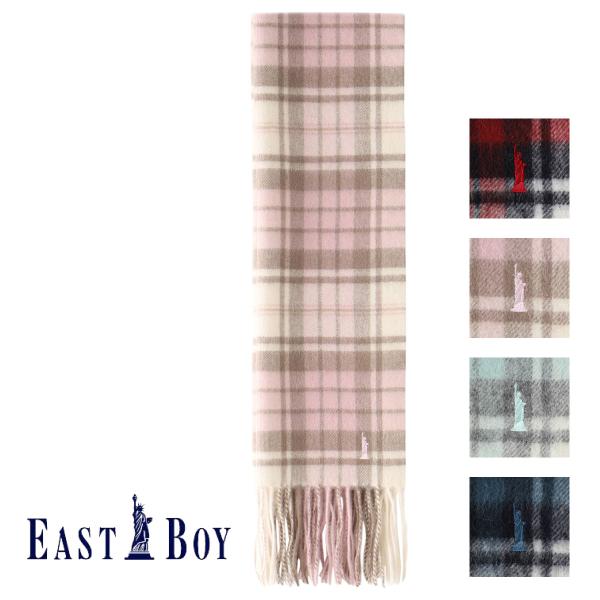 EASTBOY（イーストボーイ） マフラー チェック ウール100% 学生 高校生