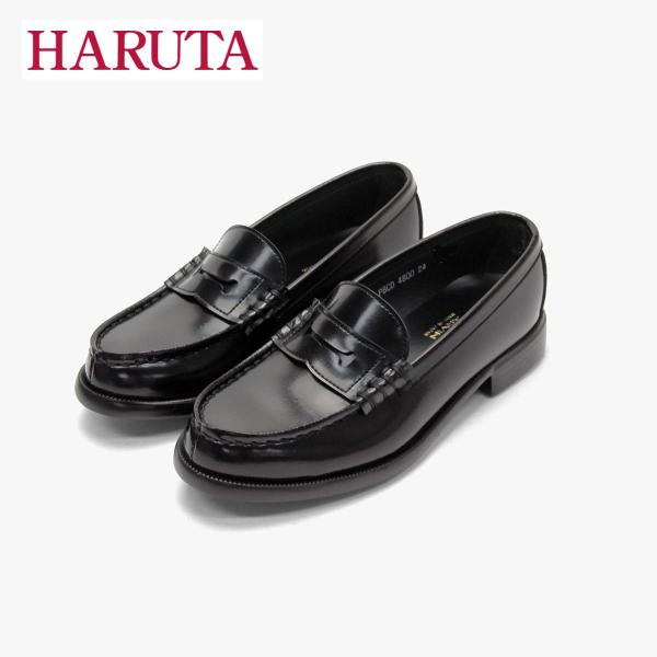 ハルタ ローファー haruta 高校生 女子 ローファー 学生 レディース 人工皮革 軽量 22.5〜26.0 ブラック ブラウン ( 学生靴 学生ローファー コインローファー くつ シューズ 女子高生 中学生 通学 黒 茶 カンコー )...