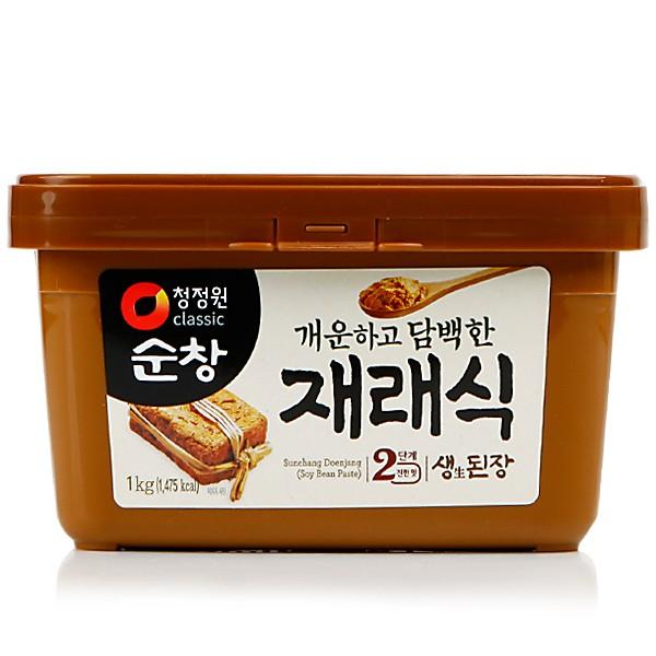 名称 スンチャンテンジャン（韓国味噌）食品類型 味噌類メーカー 清浄園(チョンジョンウォン)原産国名 韓国内容量 1kg主原料 大豆、小麦粉、食塩、味噌、酒精、大豆粉、だしベース、麹、調味料（アミノ酸等）（原材料の一部に大豆、小麦を含む）賞...