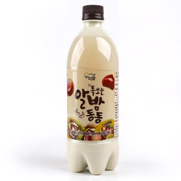 「ウリスル」 しゅわっと栗マッコリ 750ml (Pet) Alc.6％/マッコリ/韓国マッコリ/