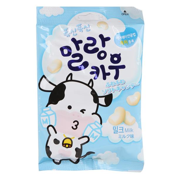 名称 ソフトキャンディ（ミルク味63ｇ）原材料 水あめ、乳等を主原料とする食品、砂糖、植物性油脂、クリーム、乳清、ゼラチン、大豆たんぱく、コーンスターチ、牛乳、/甘味料（D-ソルビートル）増粘剤（プルラン、加工でんぷん、キサンタンガム）、乳...