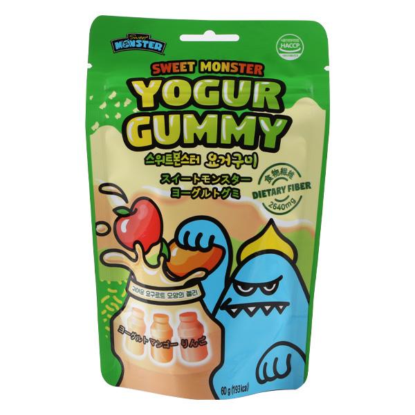 Yogur Gummy スイートモンスター ヨーグルトグミ 60g ヨググミ 食物繊維 韓国お菓子 7407 韓国市場 通販 Yahoo ショッピング