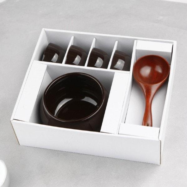 超お買得(美品)マッコリ壺セット 高級マッコリ壺セット(ハンアリ)-1L用/韓国雑貨/韓国食器 : 韓国市場
