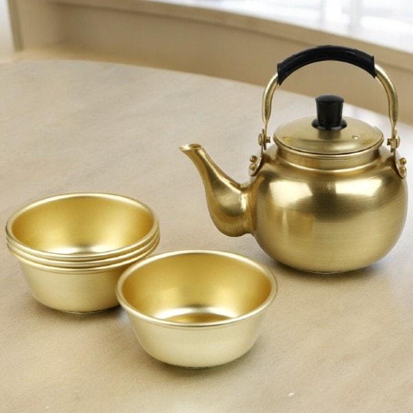 マッコリ やかん セット 1L用（やかん1個+コップ4個）/韓国雑貨/韓国