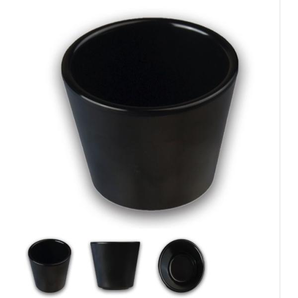 スタイリッシュ メラミン食器 (Mat Black)【マルチカップ（コップ）】水コップ　麺類のだし用のカップにも
