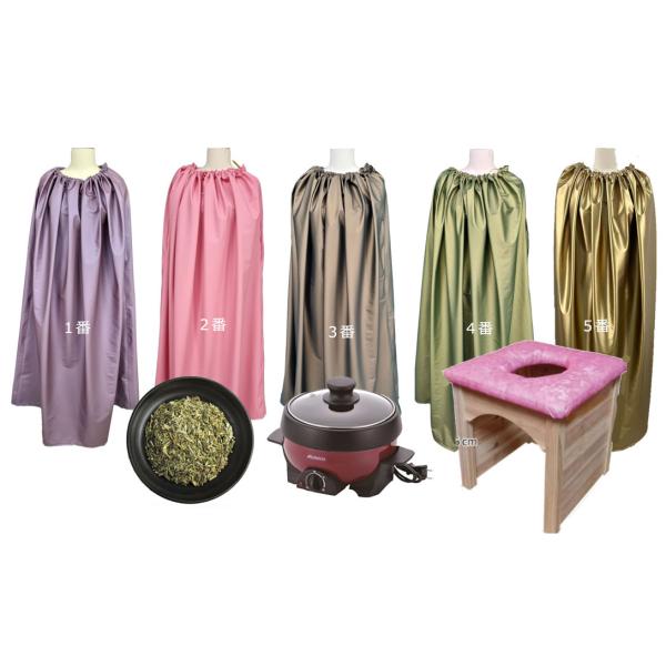 ピンクの椅子、床保護付き、無地の模様服、ヨモギ蒸し、木の椅子、電気鍋を利用した可愛い木の椅子よもぎ蒸しセット、ヨモギ蒸し椅子セット販売