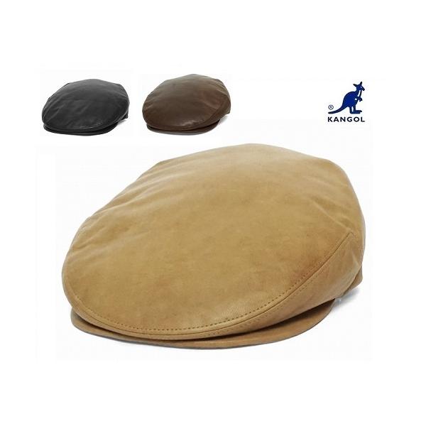 カンゴール 帽子 ハンチング メンズ レディース KANGOL Lambskin Leather Cap　ラムスキン　レザー　キャップ KANGOL（カンゴール） 帽子 ハンチング メンズ レディース KANGOL