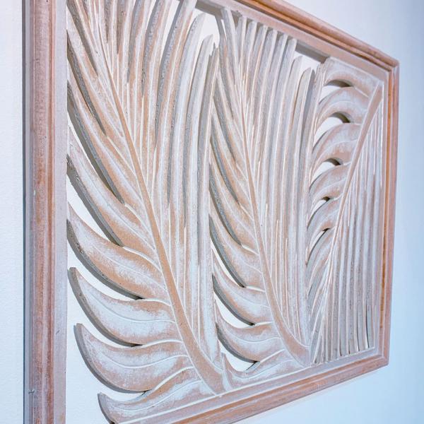 パームリーフレリーフ 60×80cmレリーフ アジアン パネル 壁飾り