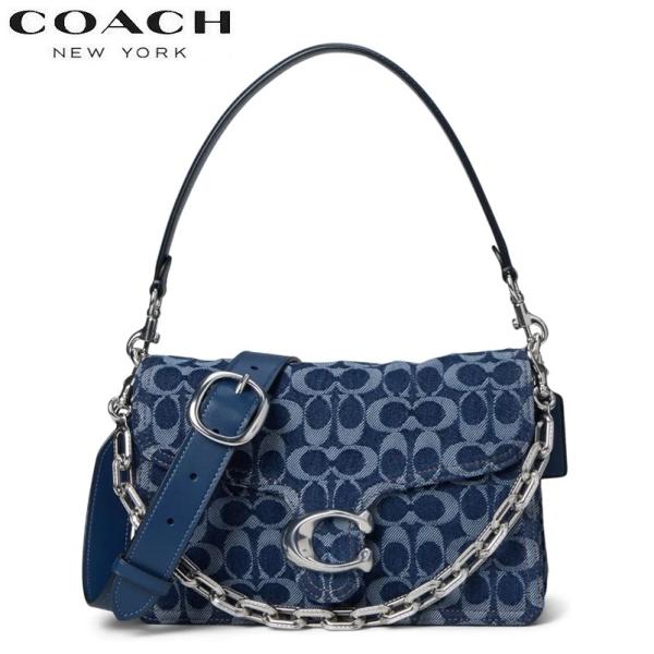 【美品】COACH デニムシグネチャーキャンバス と 2WAY ショルダーバッグ COACH ショルダーバッグ 2way デニム レザー
