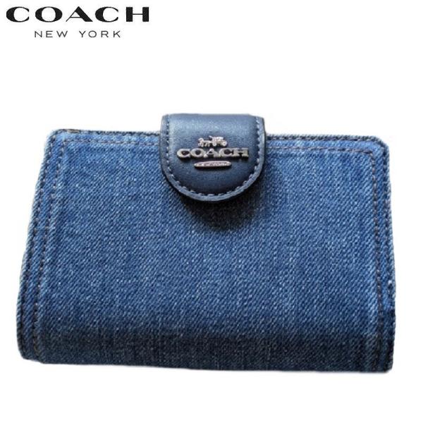 COACH 二つ折り財布 デニム COACH（コーチ） 二つ折り財布 デニム 財布 新作 カードケース