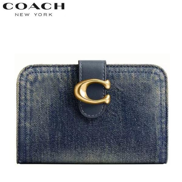 COACH（コーチ） 二つ折り財布 デニム 財布 新作 カードケース