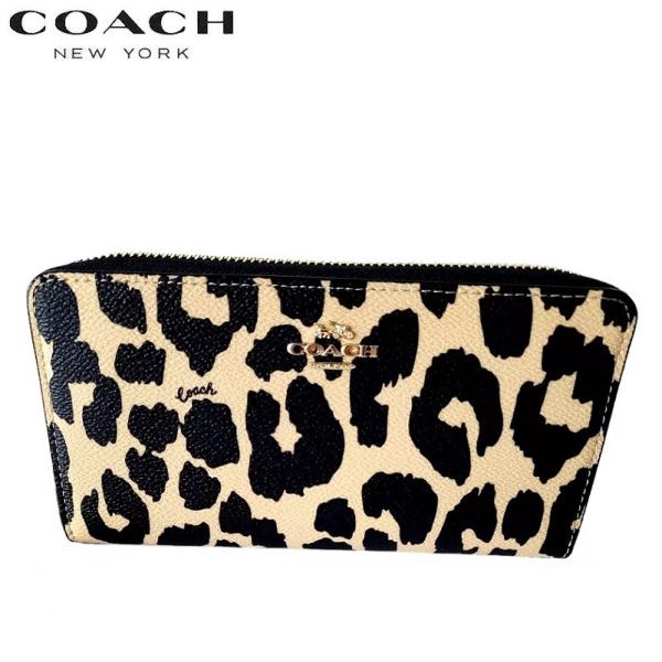 COACH コーチ 即発送可能 新作セール ヒョウ柄 長財布 CW477 COACH コーチ 即発送可能 新作セール ヒョウ柄 長財布 CW477