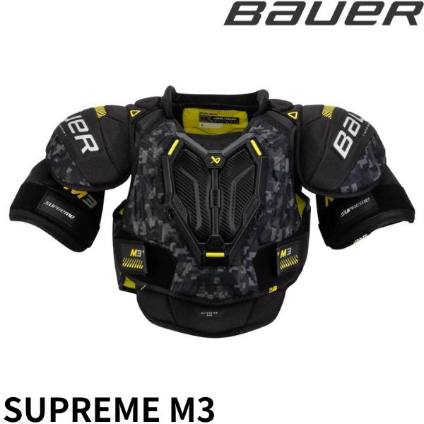 ■BAUER（バウアー）ショルダー　S23　SUPREME　M3　Intermediate●アクティブ モーション プロテクション：肩や腕の自然な動きを模倣するテクノロジーにより、強力で薄型の保護を実現します。●浮遊胸骨：可動性を制限するこ...