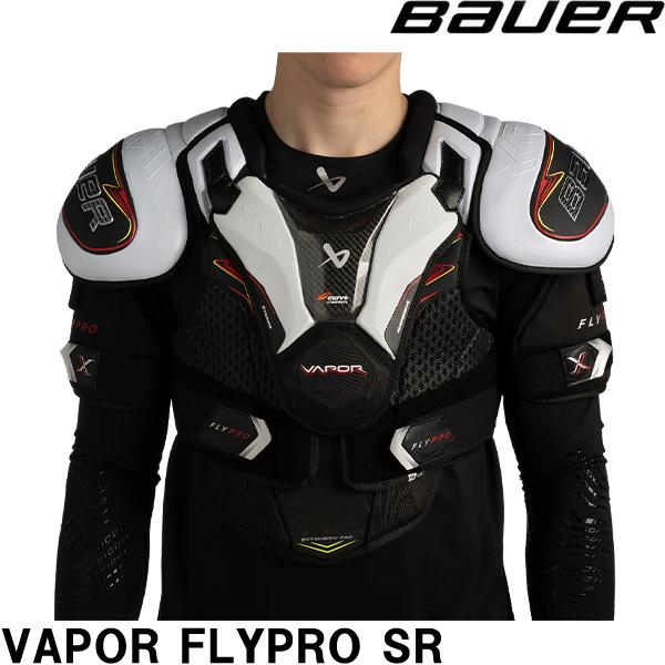 ■BAUER（バウアー）　ショルダー　SP　S25　VAPOR　FLYPRO　Senior●More Protection. Less Weight.：軽量の CURV〓 複合材、HYPERLITE フォーム、再設計された背骨と肋骨部により...