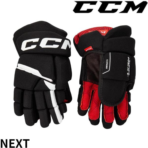 ■CCM（シーシーエム）GLOVE　NEXT　Junior●フィンガー/バックハンド：PE フォーム + PE インサート + 2 ピースインデックス●パーム/ライナー: 昇華型 Sensalast パーム + 補強 + PU クッションフ...