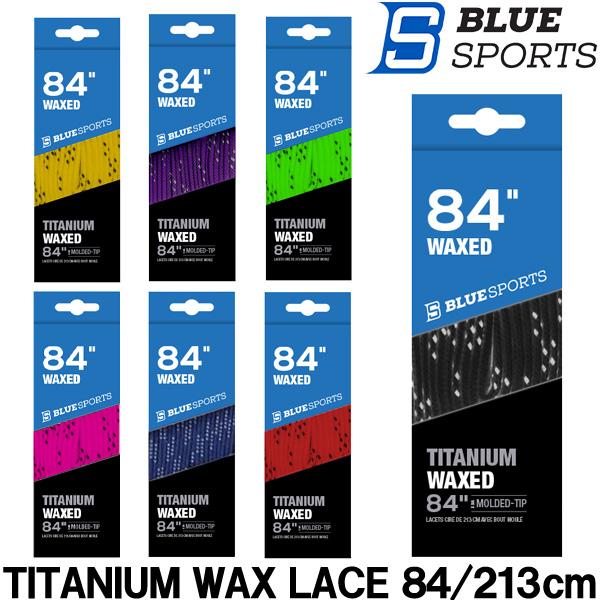 ■BLUE SPORTS（ブルースポーツ）靴紐　ELITE　LACE　WAX　TITANIUM●84/213cm※写真とパッケージが異なる場合があります。ご了承ください。検索ワード：アイスホッケー、ヒモ、クツヒモ