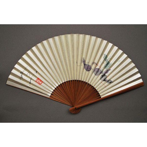 4r38 着物　正絹　袷　小紋　扇子　ベージュ　赤　青　緑　黄色　柄物　和装 4r38 着物 正絹 袷 小紋 扇子 ベージュ 赤 青 緑 黄色 柄物 和装の通販