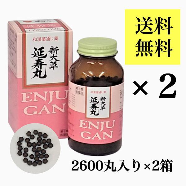 【指定第2類医薬品】延寿丸 2600丸入り×2箱 便秘 エンジュガン えんじゅがん 便秘薬 センナ