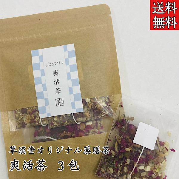 草漢堂の爽活茶/3包入り】ハッカ/マイカイカ/ハーブ/健康茶ハーブ 