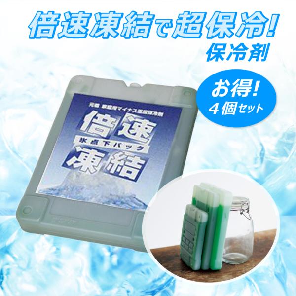 倍速凍結保冷剤 4個セット