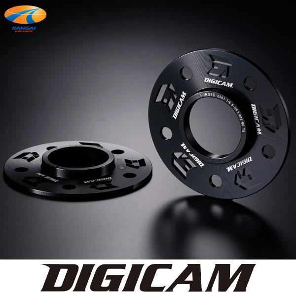 ハブリング付スペーサー D-SLIT 5mm 2枚入り 100-5H 73-56mm DIGICAM