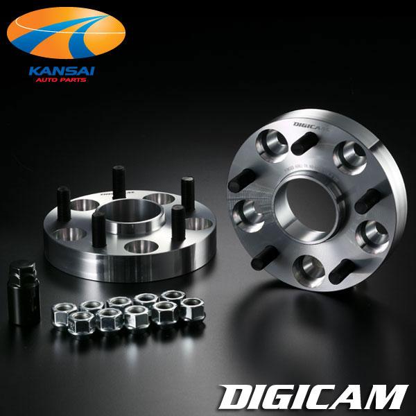 デジキャン　ワイトレ 114.3-5H　P1.25 25mm ワイドトレッドスペーサー 25mm｜114.3×5H P1.25【DRJ Autoparts】